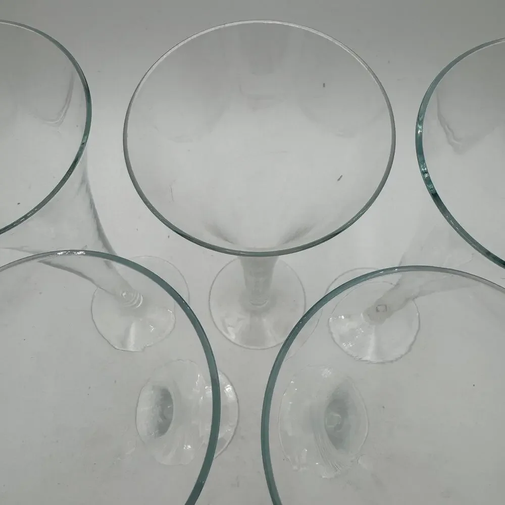 Champagne Flutes Crate and Barrel Optic Hollow Stem Set of 5
